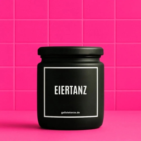 Duftkerze „Eiertanz“ – Geschenk mit Spruch