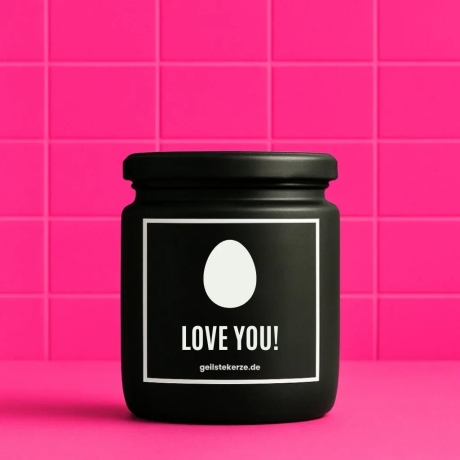 Duftkerze „Ei Love You!“ – Geschenk für den Lieblingsmenschen