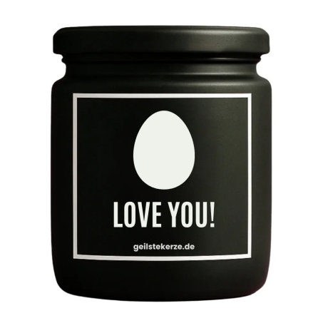 Duftkerze „Ei Love You!“ – Geschenk für den Lieblingsmenschen