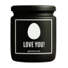 Duftkerze „Ei Love You!“ – Geschenk für den Lieblingsmenschen