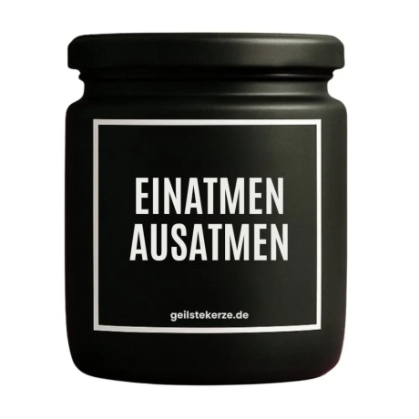 Duftkerze „Einatmen Ausatmen“ – Geschenk einfach so