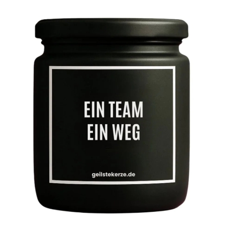 Duftkerze „EIN TEAM EIN WEG“ – Geschenk fürs Büro