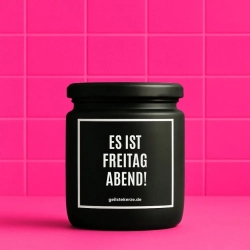 Duftkerze „Es ist Freitag Abend“ – Geschenk Aufmunterung