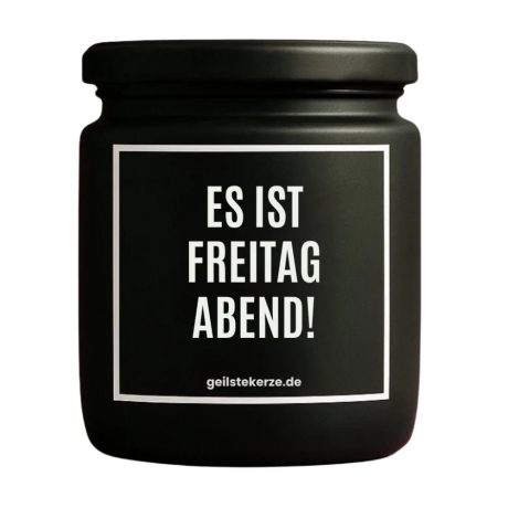 Duftkerze „Es ist Freitag Abend“ – Geschenk Aufmunterung