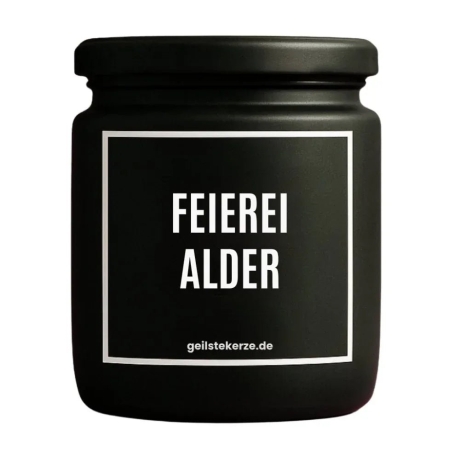 Duftkerze „Feierei Alder“ – Mitbringsel als Dankeschön