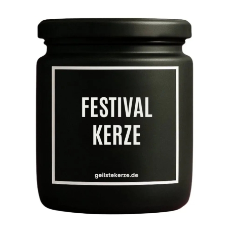 Duftkerze „Festivalkerze“ – Geschenk mit Spruch