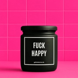 Duftkerze „Fuck Happy“ – lustiges Geschenk für sie