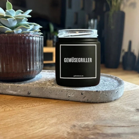Duftkerze „Gemüsegriller“ – Geschenk für Männer