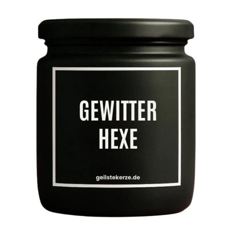Duftkerze „Gewitterhexe“ – Geschenk Lieblingsmensch
