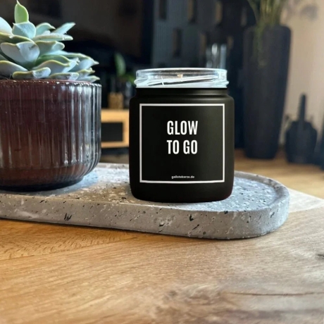 Duftkerze „Glow To Go“ – lustiges Geschenk fürs Team