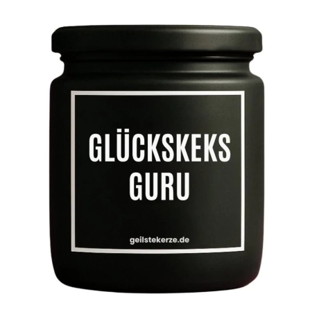 Duftkerze „Glückskeksguru“ – Aufmunterung Geschenk