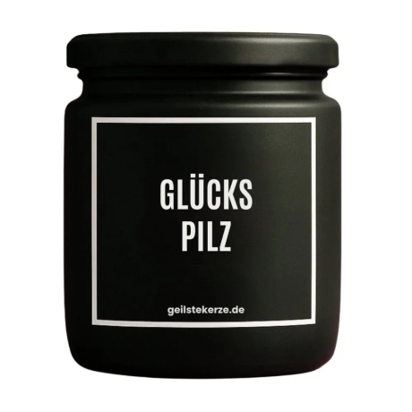 Duftkerze „Glückspilz“ – Mitbringsel als Dankeschön