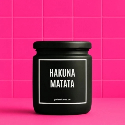 Duftkerze „Hakuna Matata“ – Geschenk zum Geburtstag für Männer