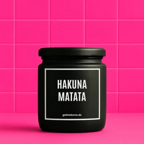 Duftkerze „Hakuna Matata“ – Geschenk zum Geburtstag für Männer