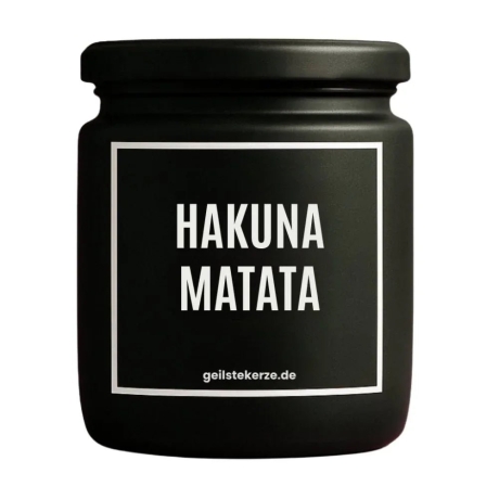 Duftkerze „Hakuna Matata“ – Geschenk zum Geburtstag für Männer