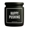 Duftkerze „Happy Pushing“ – Geschenk zum Geburtstag für Frauen