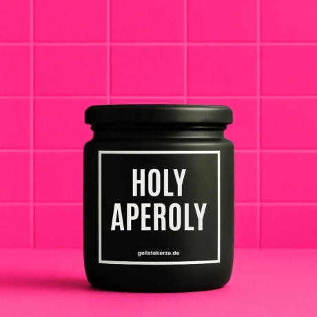 Duftkerze „Holy Aperoly“ – Geschenk für Weinliebhaber