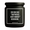 Duftkerze mit Spruch – Verlegenheitsgeschenk, das passt