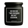 Duftkerze „Wir schenken uns nix“ – lustiges Wichtelgeschenk