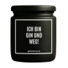 Duftkerze „ICH BIN GIN UND WEG!“ – Abschiedsgeschenk