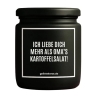 Duftkerze „Ich liebe dich mehr als Omas Kartoffelsalat“