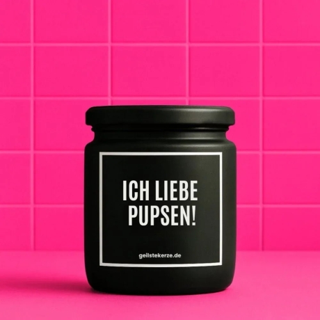 Duftkerze „Ich Liebe Pupsen!“