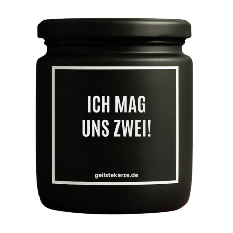 Duftkerze „ICH MAG UNS ZWEI!“ – Geschenk für die Freundin