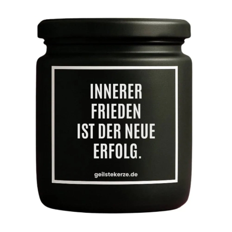 Duftkerze „INNERER FRIEDEN IST DER NEUE ERFOLG.“