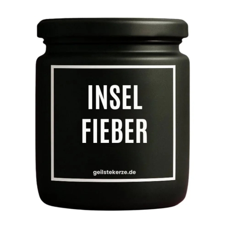 Duftkerze „Inselfieber“ – Geschenk mit Spruch