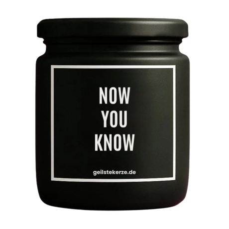 Duftkerze „JZ! NOW YOU KNOW“ – Dankeschön Geschenk
