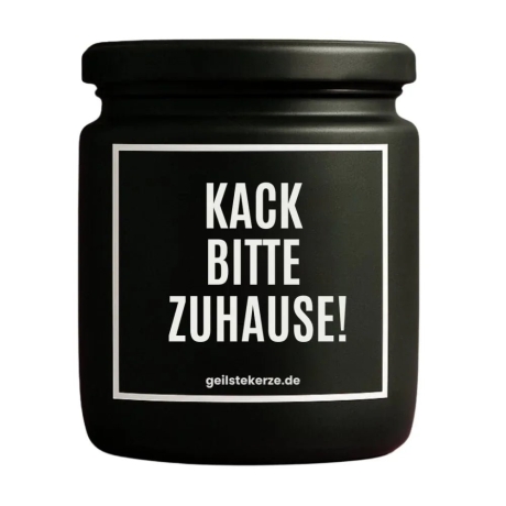 Duftkerze „Kack Bitte Zuhause“ – lustiges Geschenk fürs Team