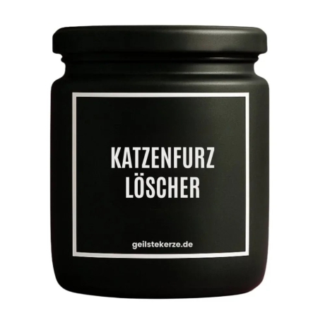 Duftkerze „Katzenfurzlöscher“ – Geschenk für Katzenmenschen