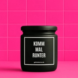 Duftkerze „Komm Mal Runter“ – Wichtelgeschenk Kollegin