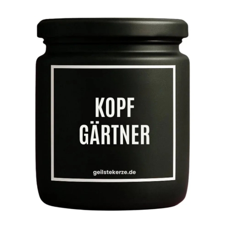 Duftkerze „Kopfgärtner“ – lustiges Mitbringsel