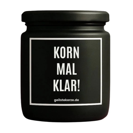 Duftkerze „Korn Mal Klar!“ – Geschenk für Weinliebhaber