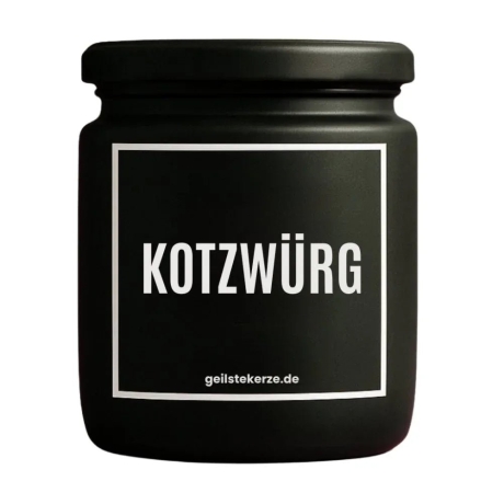 Duftkerze „Kotzwürg“ – Geburtstagsgeschenk