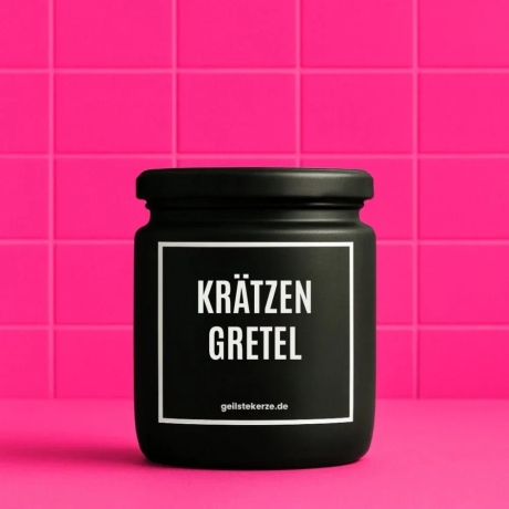 Duftkerze „Krätzengretel“ – kleines Geschenk zum Danke sagen