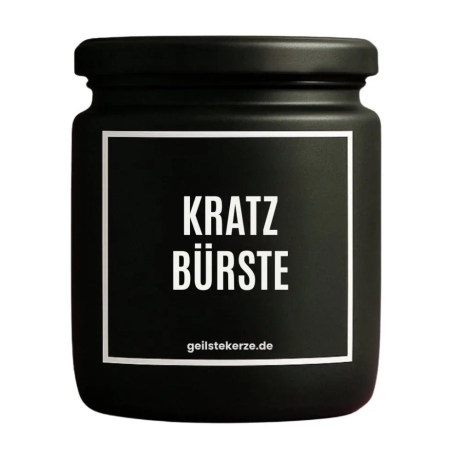 Duftkerze „Kratzbürste“ – lustiges Geburtstagsgeschenk