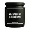 Duftkerze „KRAWALL UND REMMI DEMMI“ – Dankeschön Geschenk