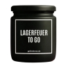 Duftkerze „Lagerfeuer to go“ – Campinggeschenk mit Spruch