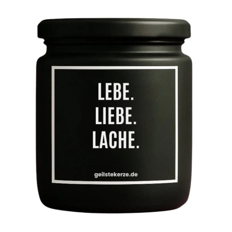 Duftkerze „Lebe. Liebe. Lache.“