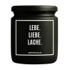 Duftkerze „Lebe. Liebe. Lache.“