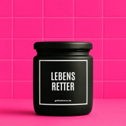 Duftkerze „Lebensretter“ – Dankeschön Geschenk