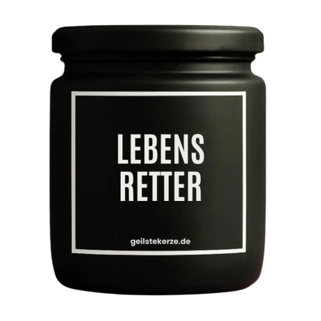 Duftkerze „Lebensretter“ – Dankeschön Geschenk
