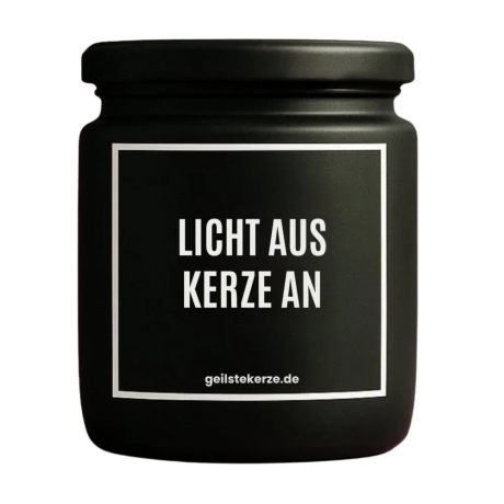 Duftkerze „LICHT AUS KERZE AN“ – Geschenk einfach so