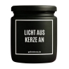 Duftkerze „LICHT AUS KERZE AN“ – Geschenk einfach so
