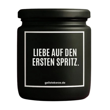 Duftkerze „LIEBE AUF DEN ERSTEN SPRITZ.“