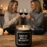Duftkerze „LIEBER VOLL WEIN, ALS VOLL SCHEISSE.“