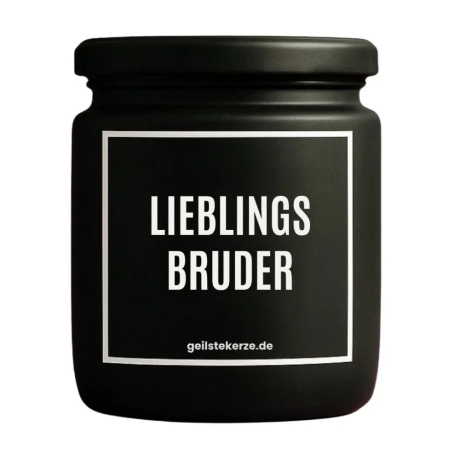 Duftkerze „Lieblingsbruder“ – Geschenk für den Bruder