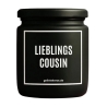 Duftkerze „Lieblingscousin“ – Geschenk für den Cousin